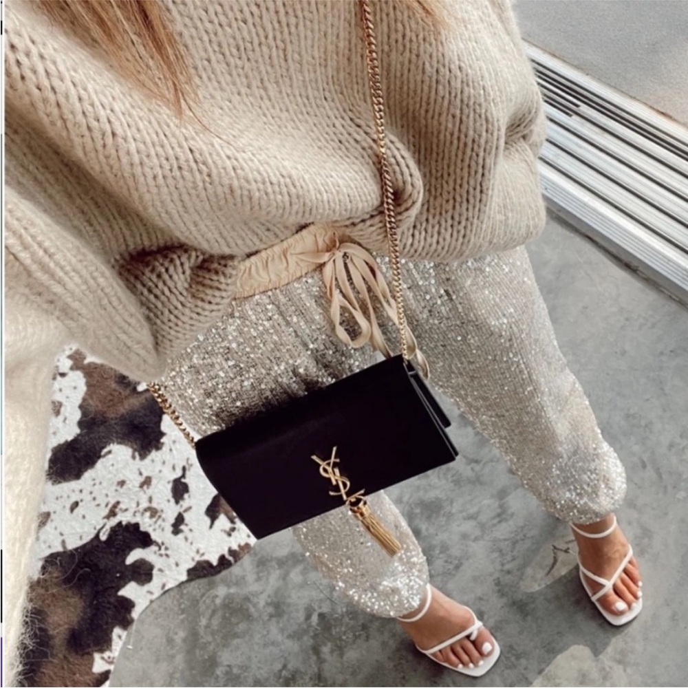 Sequin Jogger Pants